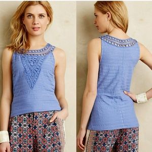Anthropologie Postmark Blue Tank